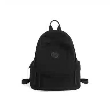 妙迪 时尚潮流纯色大容量 织物 双肩包 常规 男女同款情侣款 椰青灰