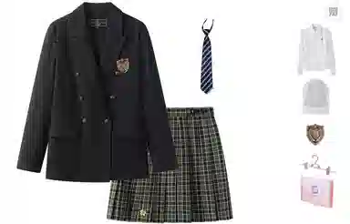 东鲸岁时记 简约时尚长袖上衣百搭优雅短裙裙装套装 女款