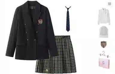 东鲸岁时记 简约时尚长袖上衣百搭优雅短裙裙装套装 女款