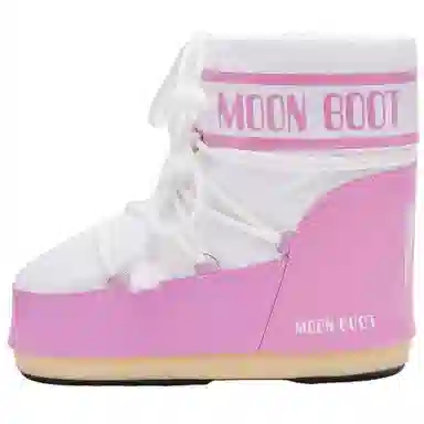 Moon Boot Icon Lace-Up Pink White