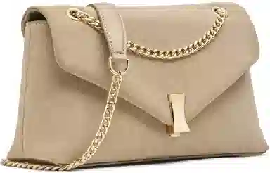 CHARLES&KEITH Envelope Chain Shoulder Bag Cream