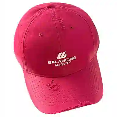 艾佳微 美式复古户外防晒遮阳帽大头围字母多色可选 棉 鸭舌帽 男女同款情侣款