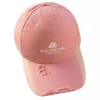 艾佳微 美式复古户外防晒遮阳帽大头围字母多色可选 棉 鸭舌帽 男女同款情侣款