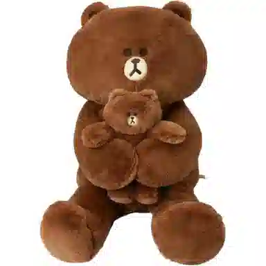 LINE FRIENDS HUG BROWN