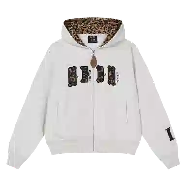 MEDM Leopard Zip Hoodie