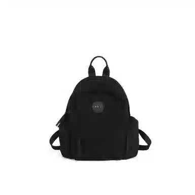 妙迪 时尚潮流纯色大容量 织物 双肩包 常规 男女同款情侣款 椰青灰