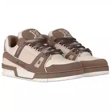 LOUIS VUITTON Trainer Low Grey Brown