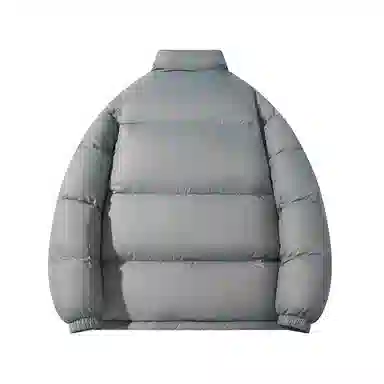 鸭鸭 新年战袍简约加厚保暖休闲宽松套头无性别连帽暗黑羽绒服 男女同款