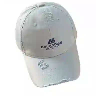 艾佳微 美式复古户外防晒遮阳帽大头围字母多色可选 棉 鸭舌帽 男女同款情侣款