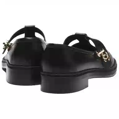 CHANEL 25K Mary Jane Flat Black