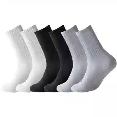 二三二三 狂补 潮流时尚透气抗菌运动篮球袜舒适亲肤简约百搭休闲袜健身跑步个性户外骑行滑雪设计袜子盲盒 男款