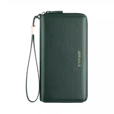 歌若拉 多卡位双拉链 牛皮 钱包 女款 多色