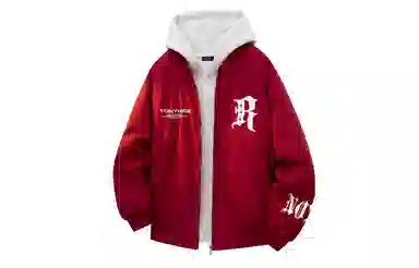 TONYKRZ Gothic Letter Print Bomber Jacket