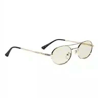 肯默 双梁金属框时尚潮流遮阳防紫外线墨镜 圆形 太阳眼镜 男女同款情侣款