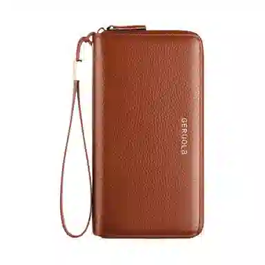 歌若拉 多卡位双拉链 牛皮 钱包 女款 多色