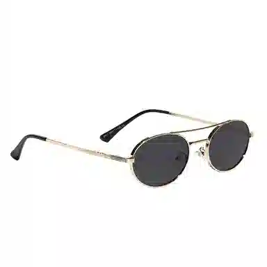 肯默 双梁金属框时尚潮流遮阳防紫外线墨镜 圆形 太阳眼镜 男女同款情侣款