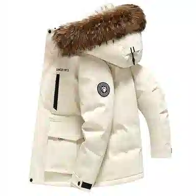 鸭鸭 蓝钻系列 中青年时尚韩版休闲百搭连帽宽松户外运动防寒保暖中长款羽绒服 男女同款