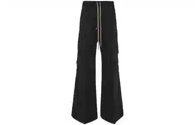 Rick Owens RO SS23 Black Flared Pants