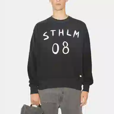 Acne Studios Face Collection FW23 Black Sweatshirt