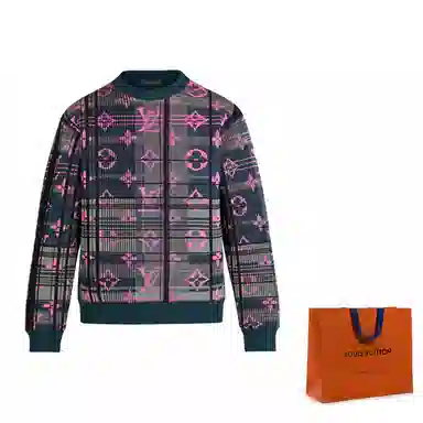 Louis Vuitton Pullover Sweatshirt Men's Dark Green