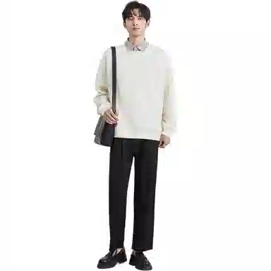 独驰 假两件翻领设计感套头卫衣 男款