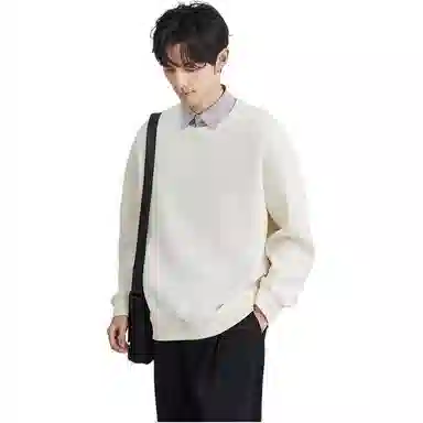 独驰 假两件翻领设计感套头卫衣 男款