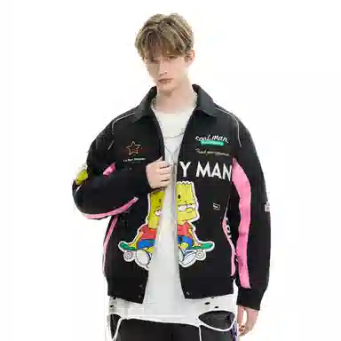 The Simpsons Cartoon Graffiti Down Jacket