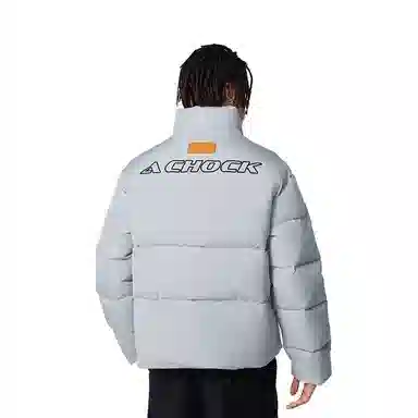 A chock Basic Letter Cotton Jacket