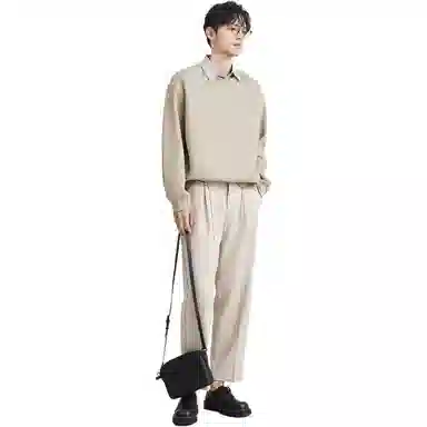 独驰 假两件翻领设计感套头卫衣 男款