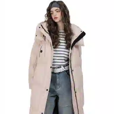 鸭鸭 长款保暖极寒加厚羽绒服 男女同款