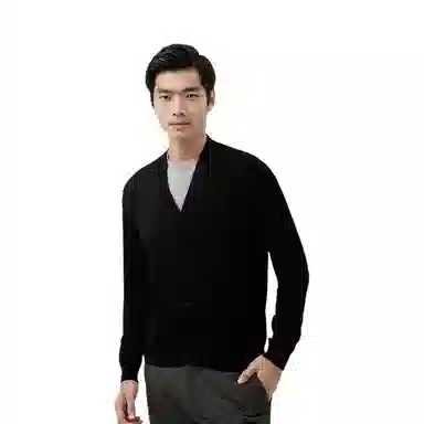 ZARA Ribbed V-Neck Knit Sweater