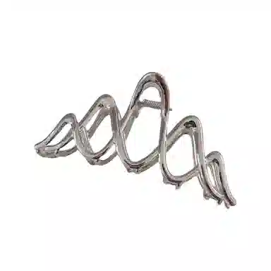 贯古今 黑色金属波浪抓夹后脑勺盘发鲨鱼夹高级感简约气质高端 合金 发夹 女款