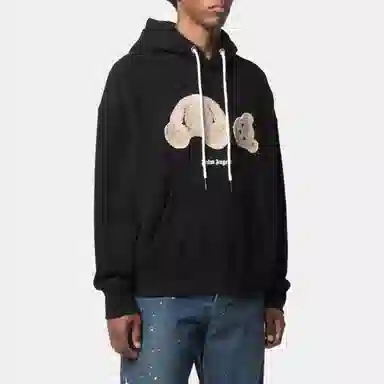 Palm Angels Bear Hoodie Black