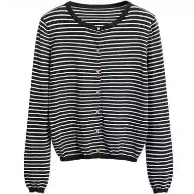 她池 简约百搭时尚短款针织衫 女款