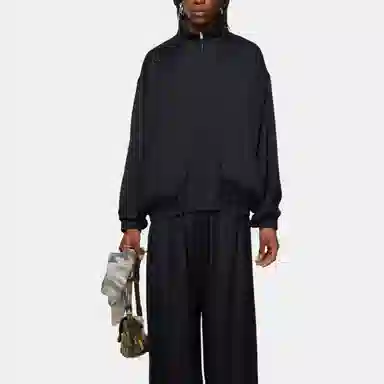 Acne Studios FW24 Zip-Up Logo Jacket Navy