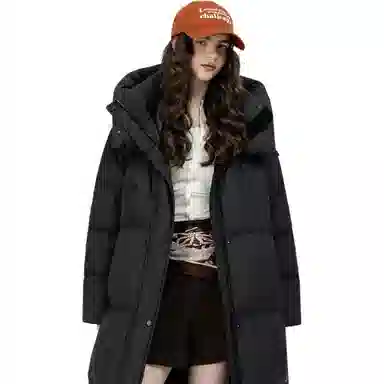 鸭鸭 长款保暖极寒加厚羽绒服 男女同款