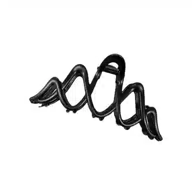 贯古今 黑色金属波浪抓夹后脑勺盘发鲨鱼夹高级感简约气质高端 合金 发夹 女款