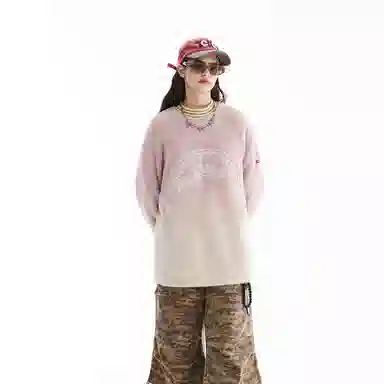 SPRAYGROUND Gradient Lilac Logo Sweater