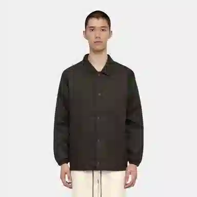 Fear of God Essentials FW22 Nylon Coaches Jacket Off Black