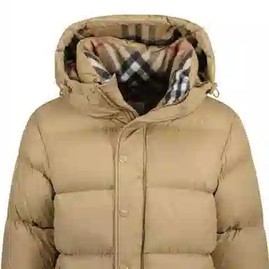 Burberry Quilted Down Jacket Beige