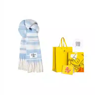 The Simpsons Plaid Gradient Scarf