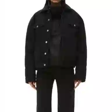 Alexander Wang Denim Biker Jacket Black