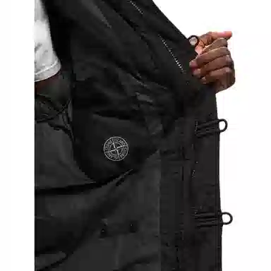 Stone Island Black Hoodie Jacket