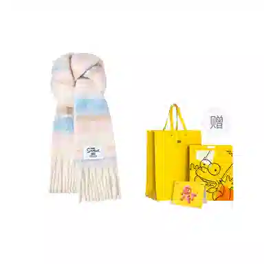 The Simpsons Plaid Gradient Scarf