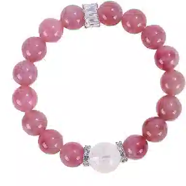 饰之颜 新中式天然 粉水晶 手串 女款