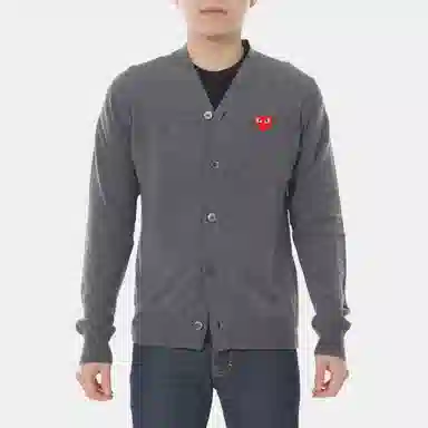 CDG Play Cardigan Grey