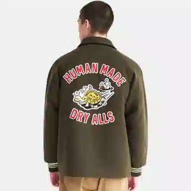 HUMAN MADE FW23 Badge Embroidered Baseball Jacket