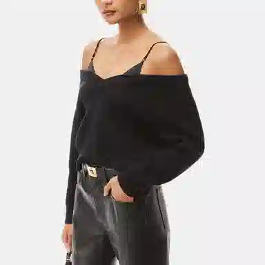 Alexander Wang FW22 Black Knit Top