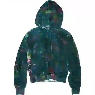 Acne Studios Face Hoodie Green