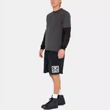 Stussy Logo Print Shorts Red